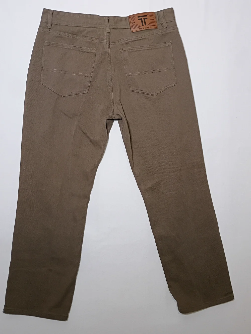 Vintage Trust Jeans Mens Regular Fit 36X30 Brown Denim Y2K